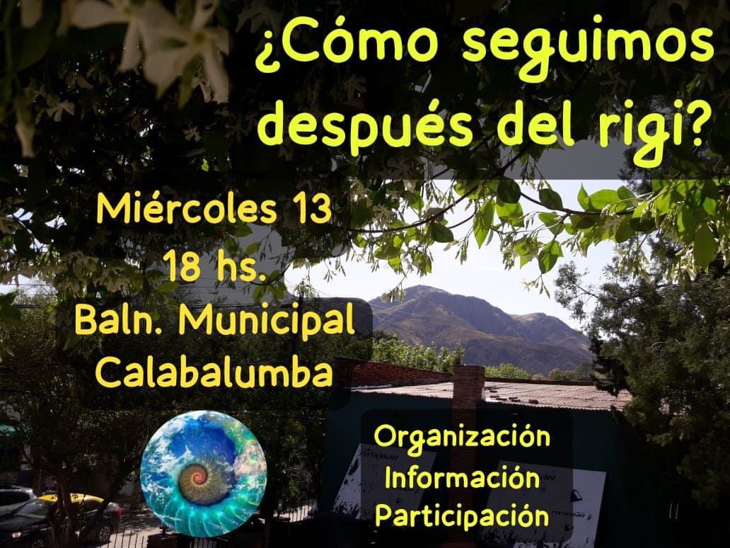 En Capilla buscan proponer estrategias para frenar el daño ambiental del RIGI Cordobés